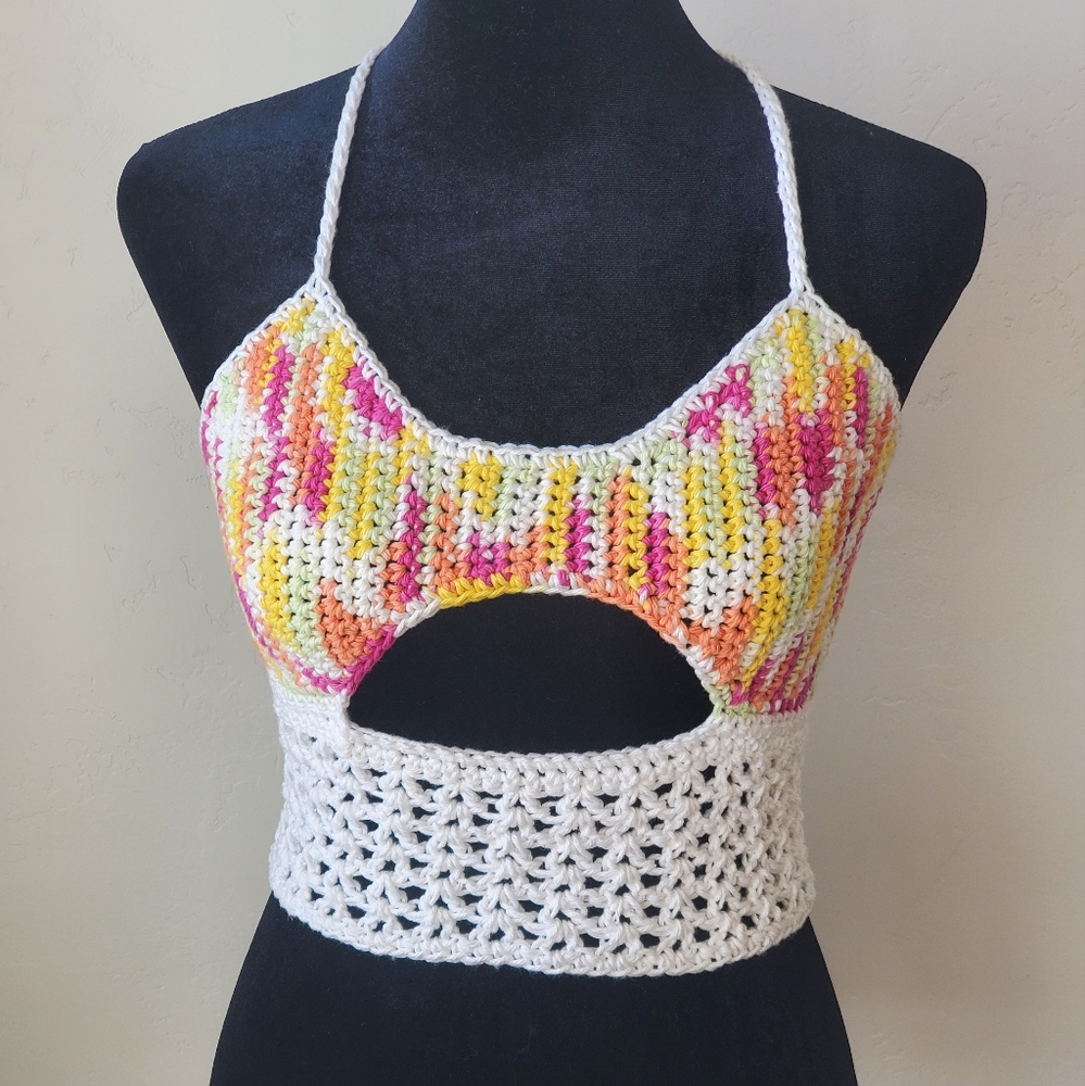 Sneak a Peek Crochet Crop Top